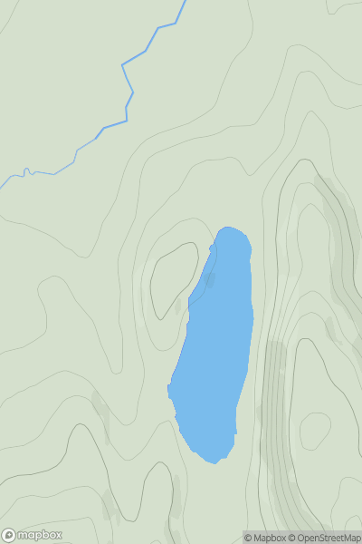 Thumbnail image for Torr a' Bhradain showing contour plot for surrounding peak