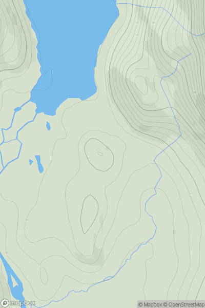 Thumbnail image for An t-Sron SW Top showing contour plot for surrounding peak
