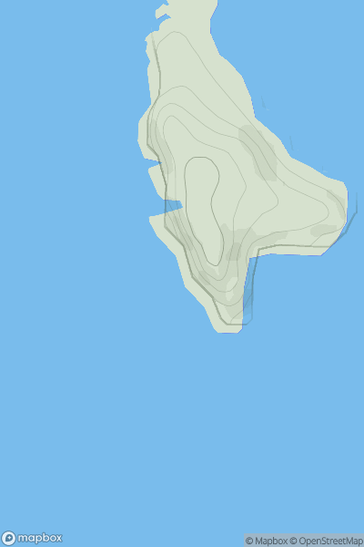 Thumbnail image for Tarner Island showing contour plot for surrounding peak