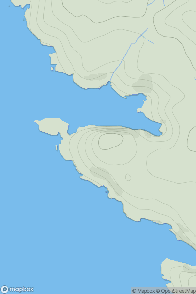 Thumbnail image for Rubha Dubh Chamais showing contour plot for surrounding peak