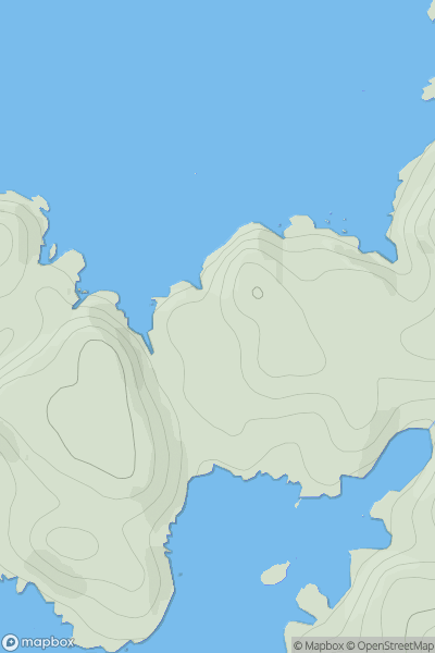 Thumbnail image for Rona Lodge Hill showing contour plot for surrounding peak