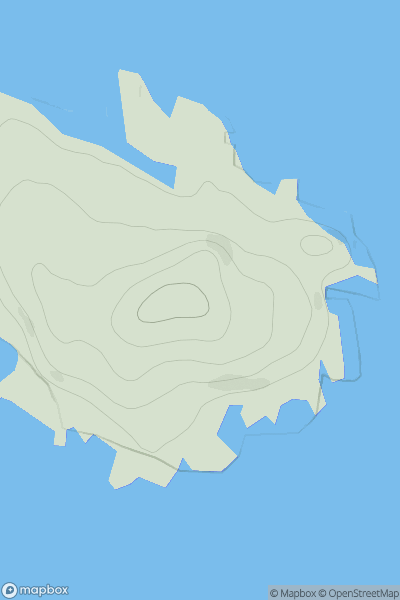 Thumbnail image for Torr Mor (Little Colonsay) showing contour plot for surrounding peak