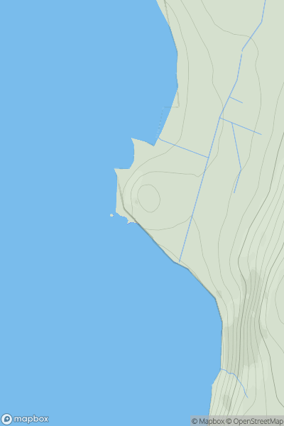 Thumbnail image for Dun Skudiburgh showing contour plot for surrounding peak