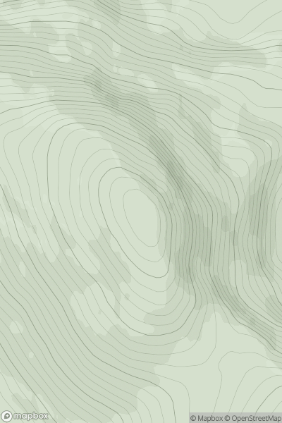 Thumbnail image for Meall a' Chrasgaidh showing contour plot for surrounding peak