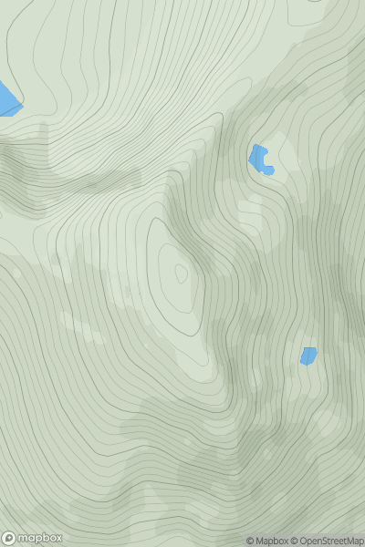 Thumbnail image for Beinn a' Chreachain showing contour plot for surrounding peak