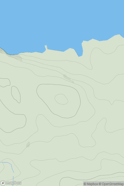 Thumbnail image for Cnoc an Teine showing contour plot for surrounding peak