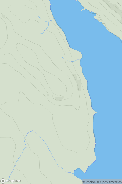 Thumbnail image for Cnoc a' Chrochadair showing contour plot for surrounding peak