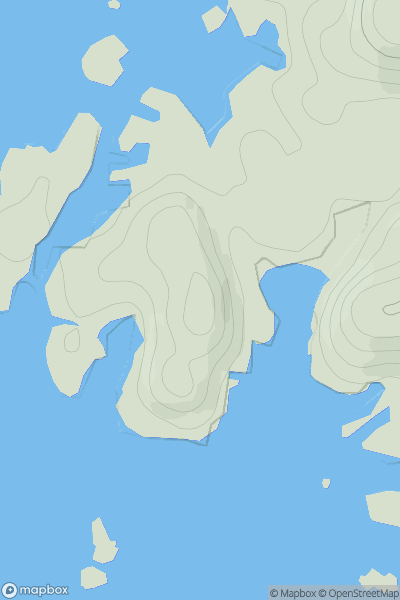 Thumbnail image for Rubha Calachain showing contour plot for surrounding peak