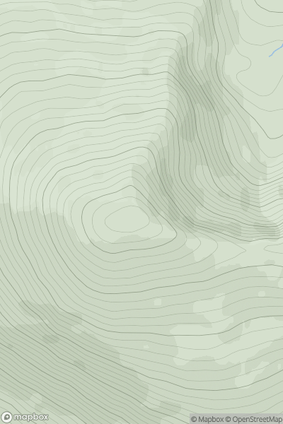 Thumbnail image for Fionn Bheinn showing contour plot for surrounding peak