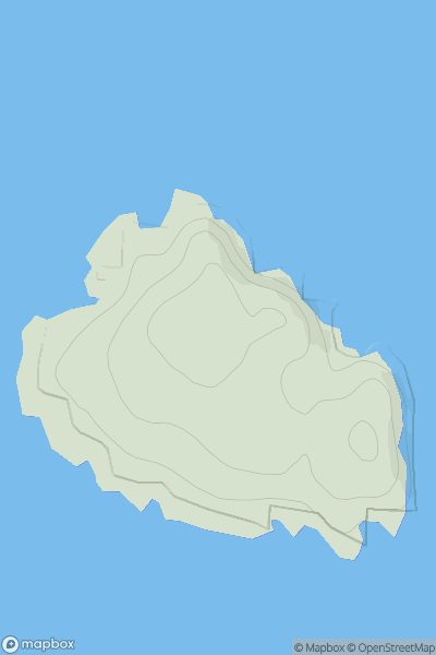 Thumbnail image for Eilean Trodday showing contour plot for surrounding peak