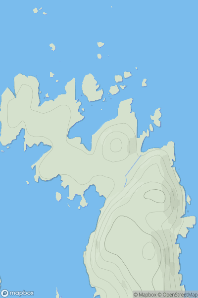 Thumbnail image for Carn Sgeir na h-Iolaire showing contour plot for surrounding peak