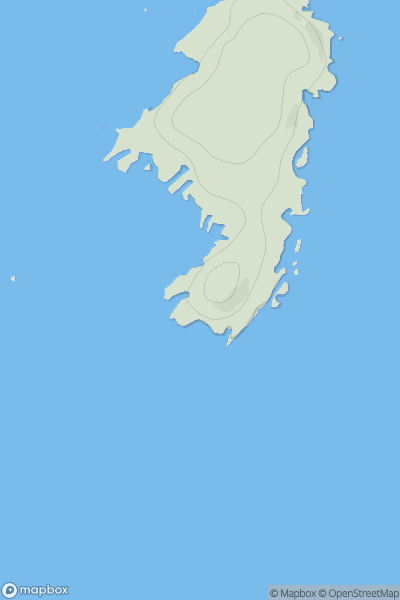 Thumbnail image for Meall nan Gamhna (Staffa) showing contour plot for surrounding peak