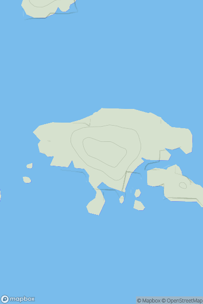 Thumbnail image for Eilean a' Chalmain showing contour plot for surrounding peak
