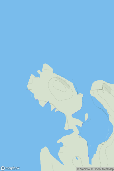 Thumbnail image for Eilean Dioghlum showing contour plot for surrounding peak