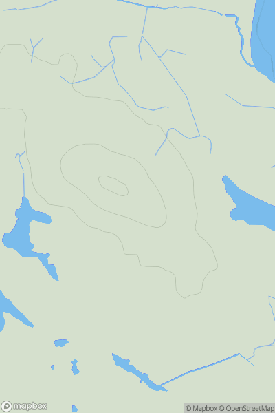 Thumbnail image for Beinn Ghott showing contour plot for surrounding peak