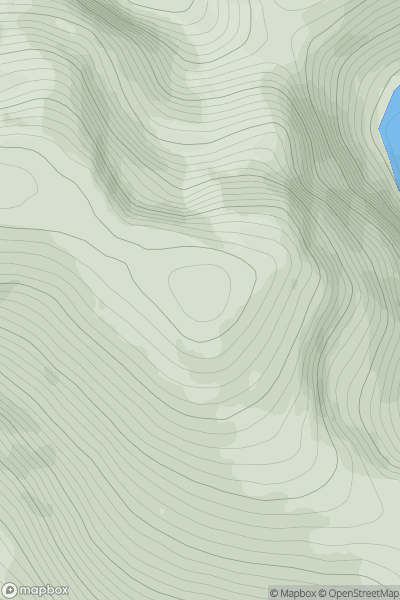 Thumbnail image for Meall Gorm SE Top showing contour plot for surrounding peak
