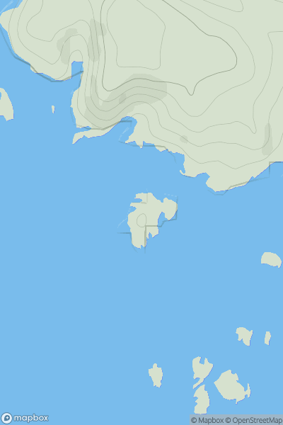 Thumbnail image for Eilean Musimul showing contour plot for surrounding peak