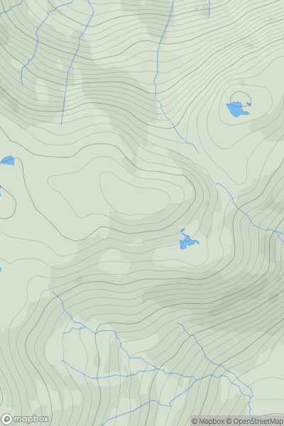 Thumbnail image for Creag nan Lochan East Top showing contour plot for surrounding peak