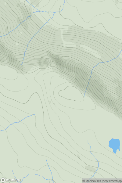 Thumbnail image for Sgurr na Greine showing contour plot for surrounding peak