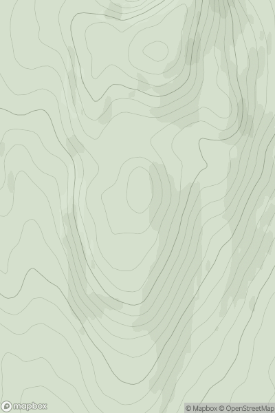 Thumbnail image for Leac an Fhidleir showing contour plot for surrounding peak