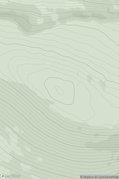 Thumbnail image for Beinn nan Ramh showing contour plot for surrounding peak