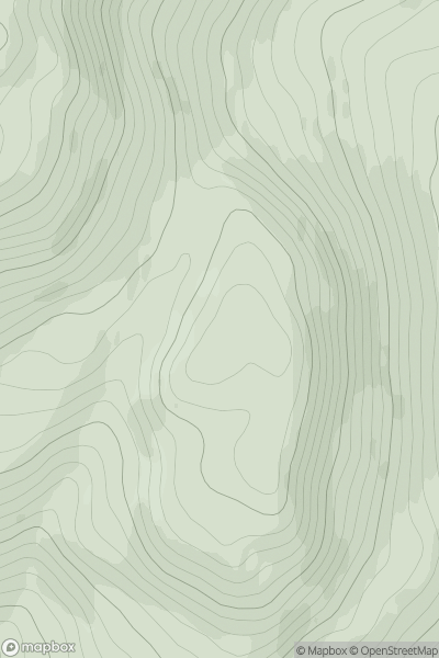 Thumbnail image for Creag an Eighich showing contour plot for surrounding peak