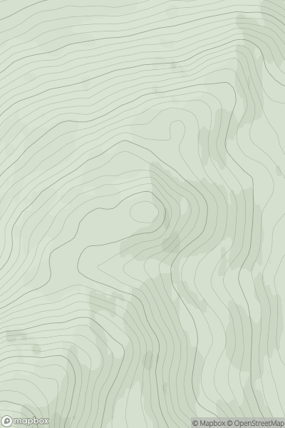 Thumbnail image for Meall nan Ruadhlag showing contour plot for surrounding peak