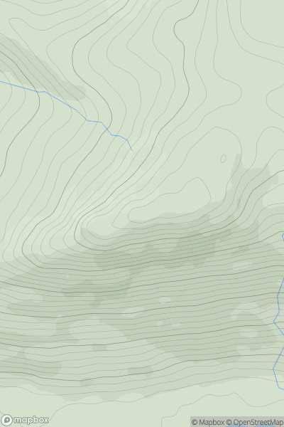 Thumbnail image for Gearr Leachdann showing contour plot for surrounding peak