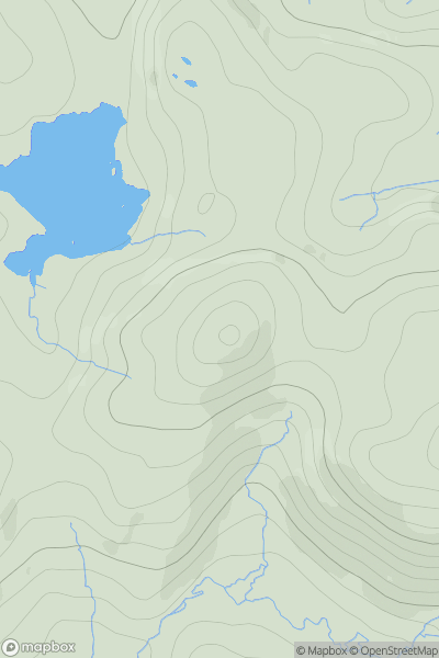 Thumbnail image for Cnoc Lochan Dhonnachaidh showing contour plot for surrounding peak