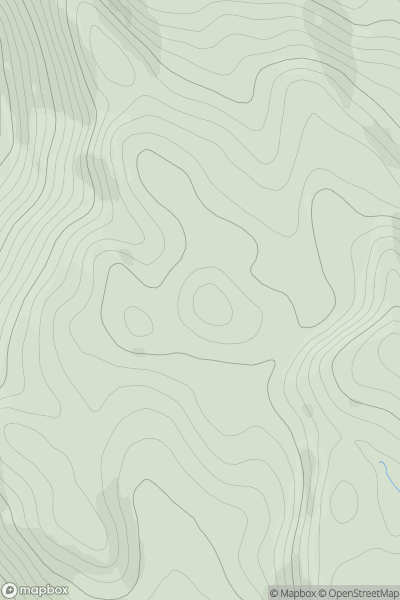 Thumbnail image for Meall Meadhoin showing contour plot for surrounding peak