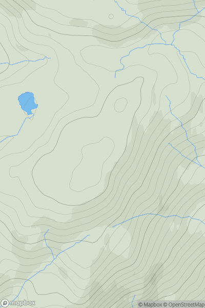Thumbnail image for Cruach a' Ghaill showing contour plot for surrounding peak