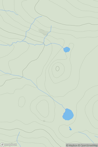 Thumbnail image for Cnoc Carach showing contour plot for surrounding peak