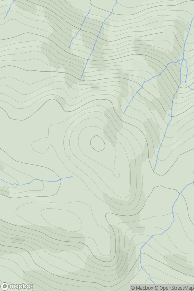 Thumbnail image for Monadh Rahuaidh showing contour plot for surrounding peak