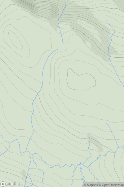 Thumbnail image for Na Dunain showing contour plot for surrounding peak