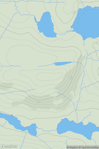Thumbnail image for Meall na Sula Moire showing contour plot for surrounding peak