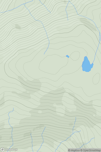 Thumbnail image for Meall a' Bhroin showing contour plot for surrounding peak