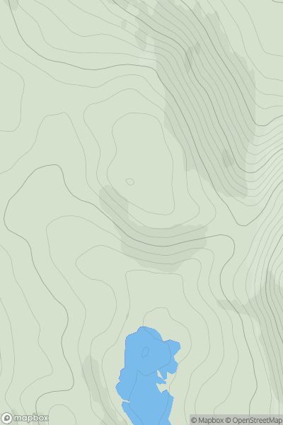 Thumbnail image for Meall Coire a' Bhrollachain showing contour plot for surrounding peak