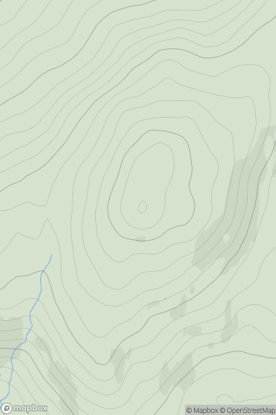 Thumbnail image for Carn na Dubh Choille showing contour plot for surrounding peak