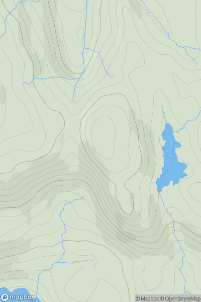Thumbnail image for Cruach na Cuilidh Moire showing contour plot for surrounding peak