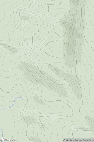 Thumbnail image for Meall Sanna showing contour plot for surrounding peak
