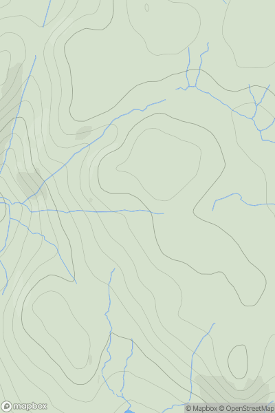 Thumbnail image for Braigh na Glaice Moire showing contour plot for surrounding peak