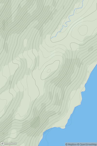 Thumbnail image for Druim na h-Aire showing contour plot for surrounding peak