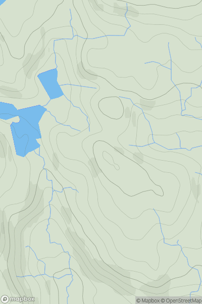 Thumbnail image for Cnoc Blain showing contour plot for surrounding peak