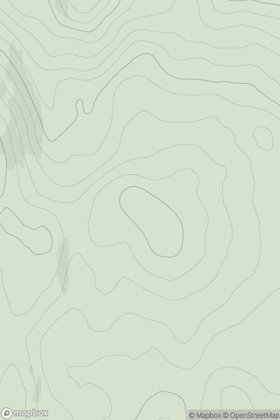 Thumbnail image for Sron na Gaoithe East Top showing contour plot for surrounding peak