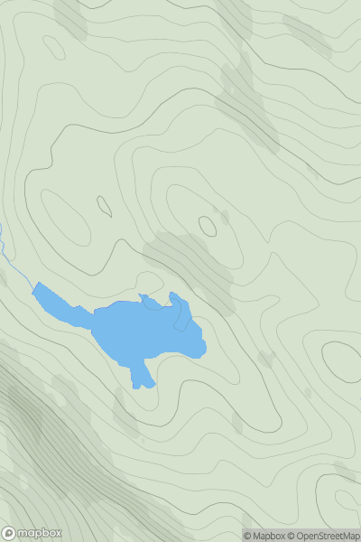 Thumbnail image for Cnoc na Creige Duibhe showing contour plot for surrounding peak