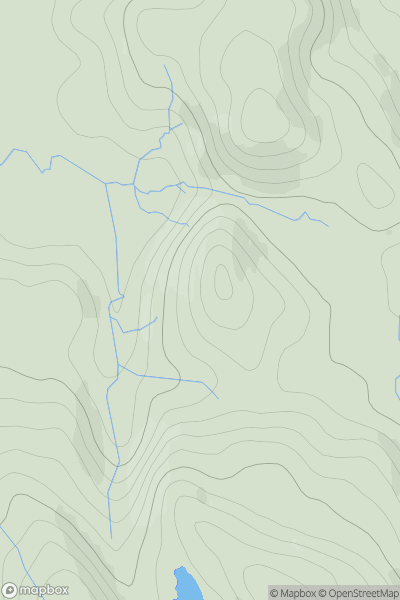 Thumbnail image for Creag an Loibein showing contour plot for surrounding peak