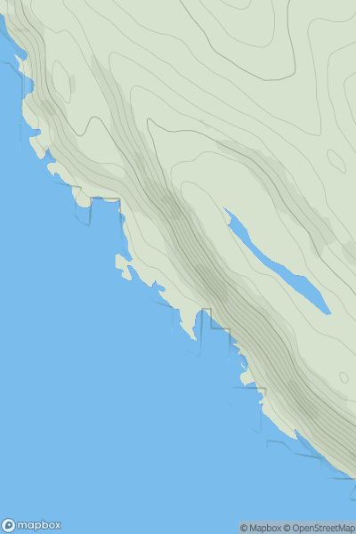 Thumbnail image for Druim na Claise showing contour plot for surrounding peak