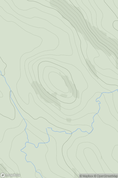 Thumbnail image for Meall Chro Bheinn showing contour plot for surrounding peak