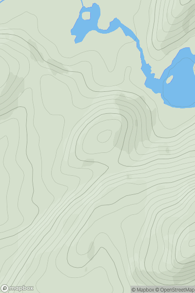 Thumbnail image for Carn Dhugaill Odhair showing contour plot for surrounding peak