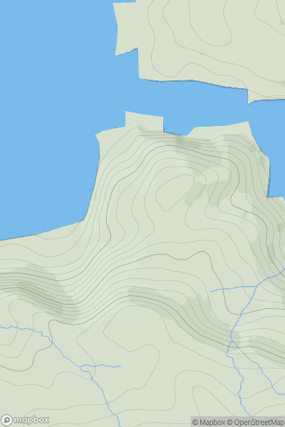 Thumbnail image for Torr nan Con showing contour plot for surrounding peak